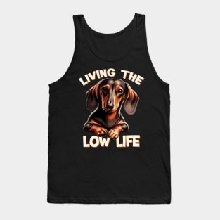 Adorable Dachshund Shirt | Cozy Dog Dad Outfit Tank Top